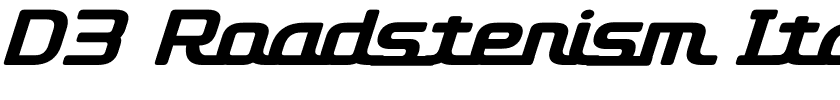 D3 Roadsterism Italic.ttf