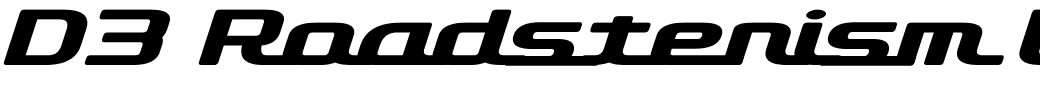 D3 Roadsterism Wide Italic.ttf