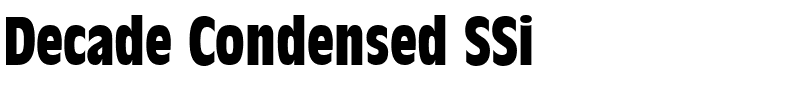Decade Condensed SSi.ttf
