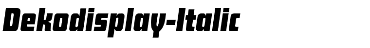 Dekodisplay-Italic.ttf