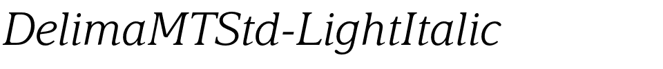 DelimaMTStd-LightItalic.otf