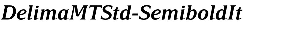 DelimaMTStd-SemiboldIt.otf