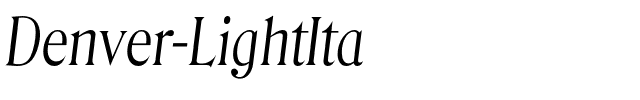 Denver-LightIta.otf