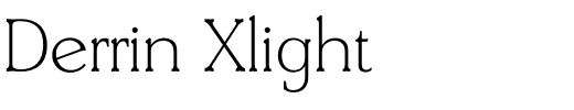 Derrin Xlight.ttf