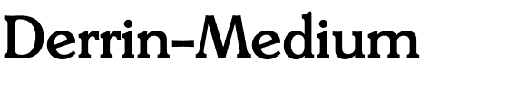 Derrin-Medium.otf