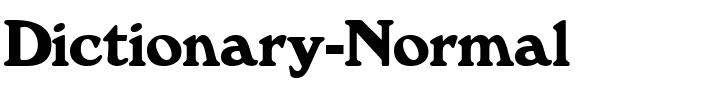 Dictionary-Normal.ttf