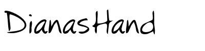 DianasHand.ttf