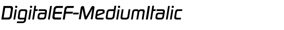 DigitalEF-MediumItalic.otf