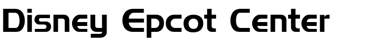 Disney Epcot Center.ttf