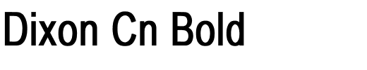 Dixon Cn Bold.ttf