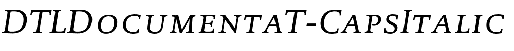 DTLDocumentaT-CapsItalic.otf