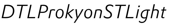 DTLProkyonSTLight.ttf