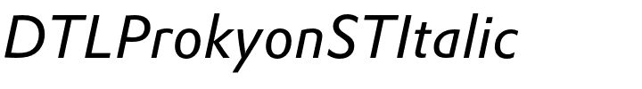 DTLProkyonSTItalic.otf
