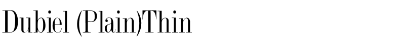 Dubiel (Plain)Thin.ttf