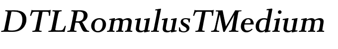 DTLRomulusTMedium.ttf