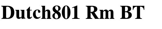 Dutch801 Rm BT.ttf