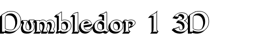 Dumbledor 1 3D.ttf