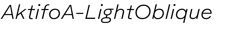 AktifoA-LightOblique.otf
