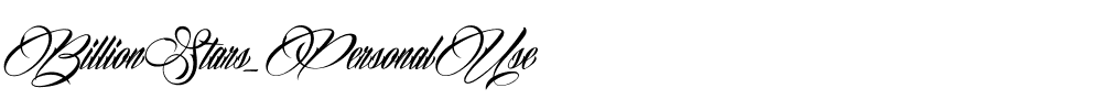 BillionStars_PersonalUse.ttf
