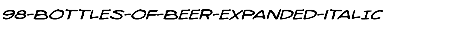 98-Bottles-of-Beer-Expanded-Italic.ttf
