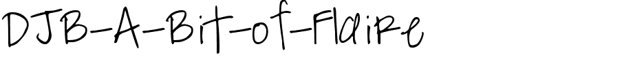 DJB-A-Bit-of-Flaire.ttf