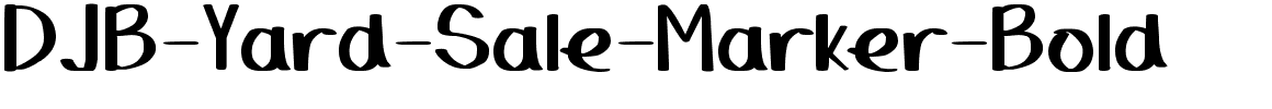 DJB-Yard-Sale-Marker-Bold.otf