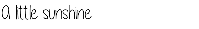 A little sunshine.ttf