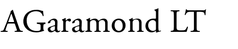 AGaramond LT.ttf