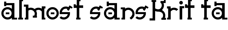 Almost Sanskrit taj.ttf