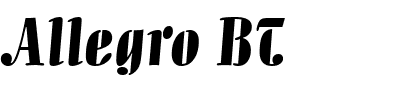 Allegro BT.ttf
