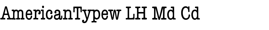 AmericanTypew LH Md Cd.ttf