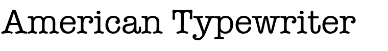 American Typewriter.ttf