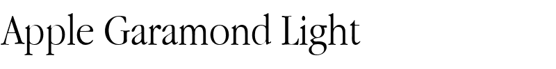 Apple Garamond Light.ttf