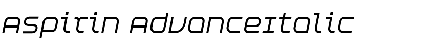 Aspirin AdvanceItalic.ttf