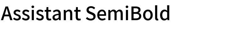 Assistant SemiBold.ttf