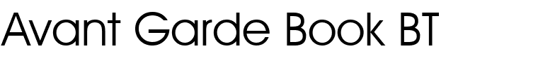 Avant Garde Book BT.ttf