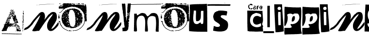 Anonymous Clippings.ttf