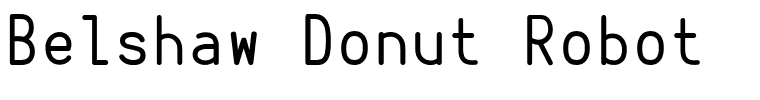 Belshaw Donut Robot.ttf