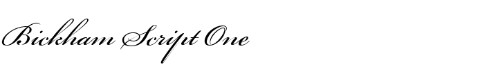 Bickham Script One.ttf