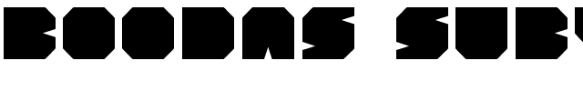 BOODAS_Subtract.ttf