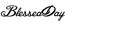 BlessedDay.ttf