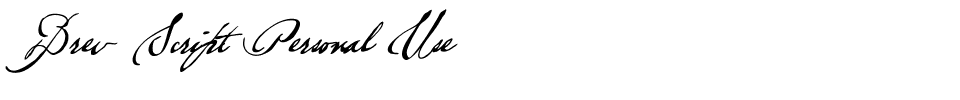 Brev Script Personal Use.ttf