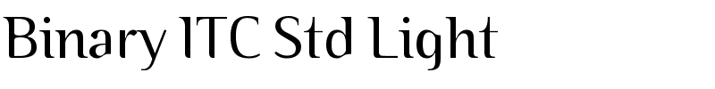 Binary ITC Std Light.ttf
