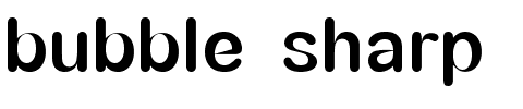 bubble sharp.ttf