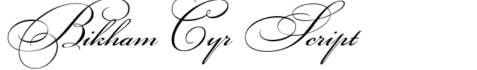 Bikham Cyr Script.ttf
