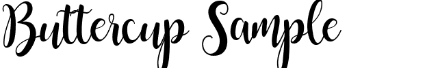 Buttercup Sample.ttf