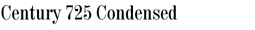 Century 725 Condensed.ttf