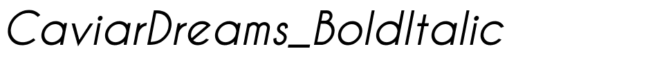 CaviarDreams_BoldItalic.ttf