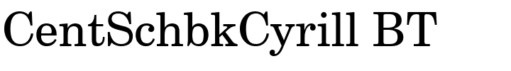 CentSchbkCyrill BT.ttf