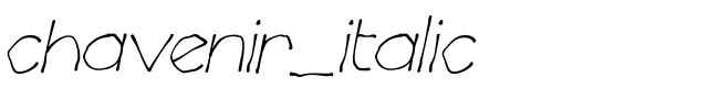chavenir_italic.ttf